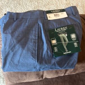 Lauren Ralph Lauren Ultra-Flex Flat Front Slacks